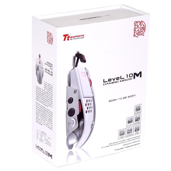Iron White Level 10M Gaming Mouse Thermaltake MO-LTM009DTJ 